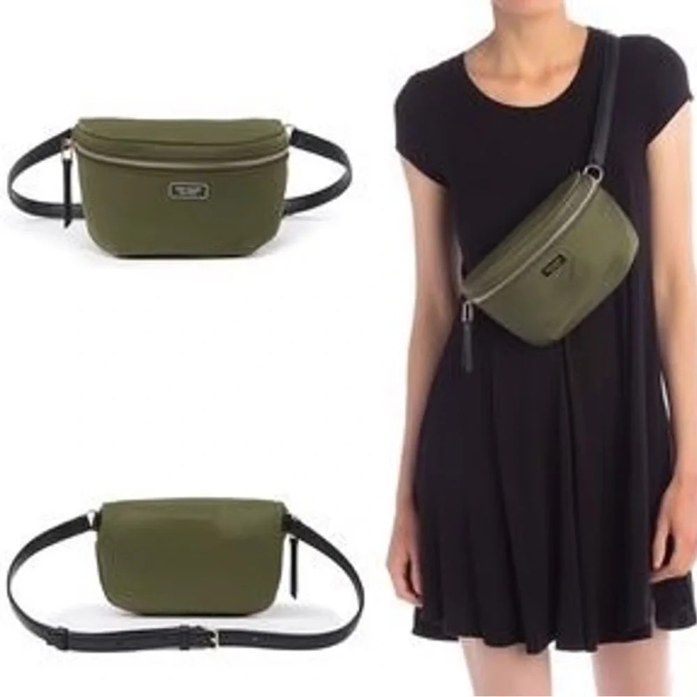 Kate Spade Dawn Convertible Crossbody or Belt Bag in Sapling (Olive Green)